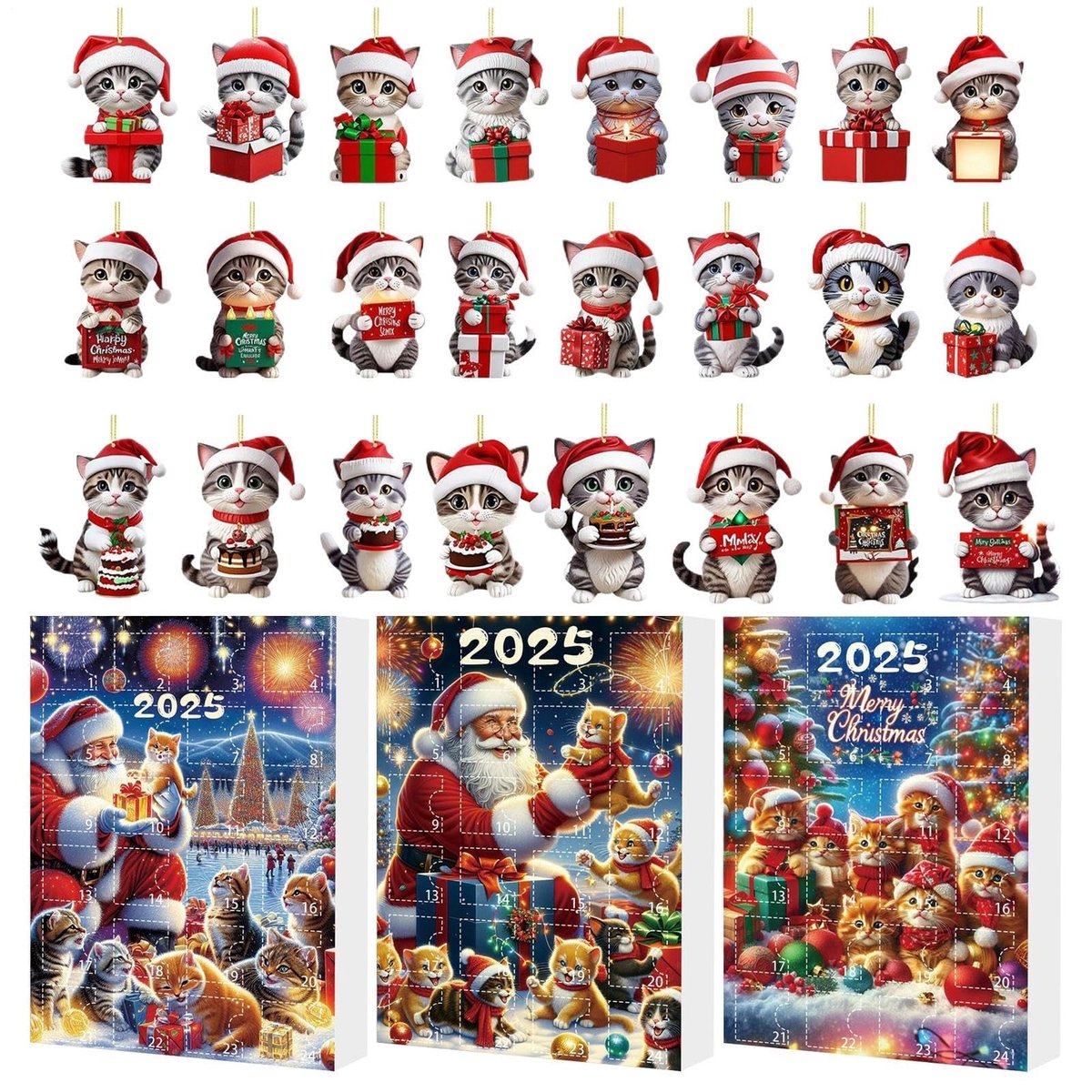 Aftelling naar Kerst Kalender - 2D Acryl
