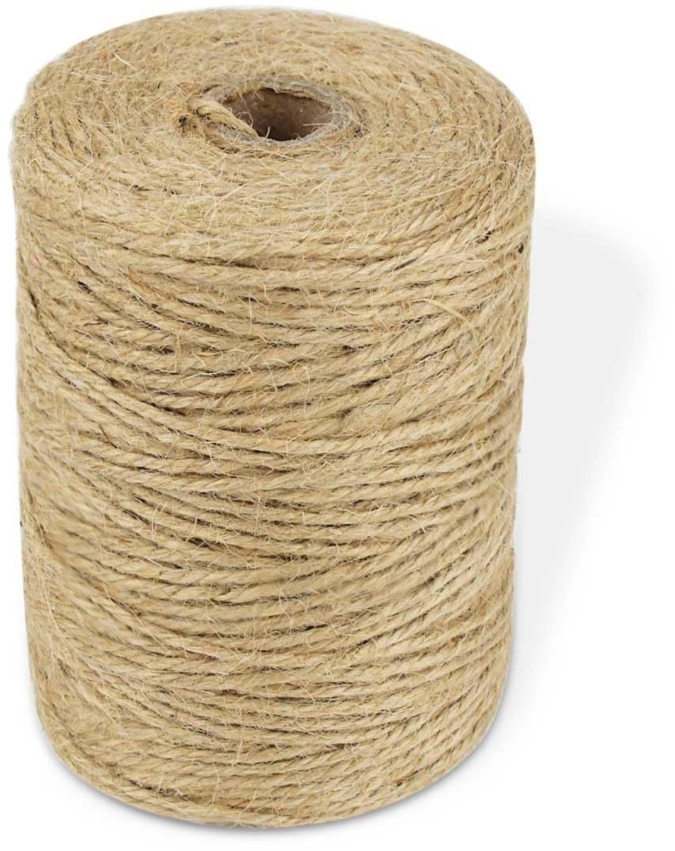 Jute Touw voor Creatief Gebruik - Natuurlijke Kleur - 100 Meter