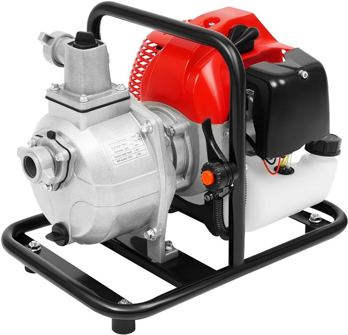 Waterpomp op Benzine - 1 Inch, 43 cc voor Tuinirrigatie