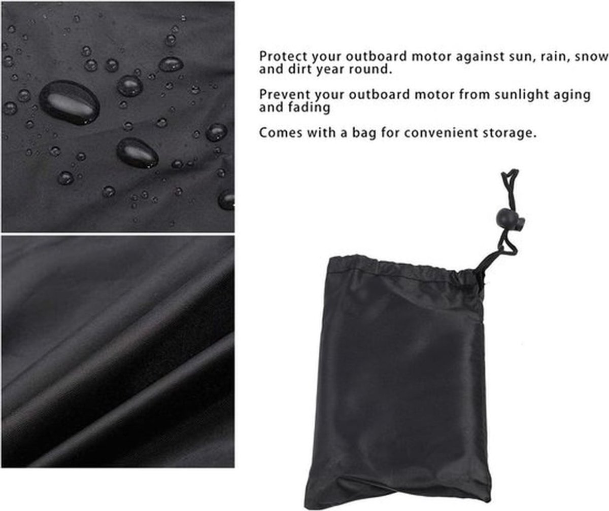 Waterdichte Polyester Buitenboordmotorhoes met Opbergtas - Winddicht en Zonnedicht - 15-20 pk