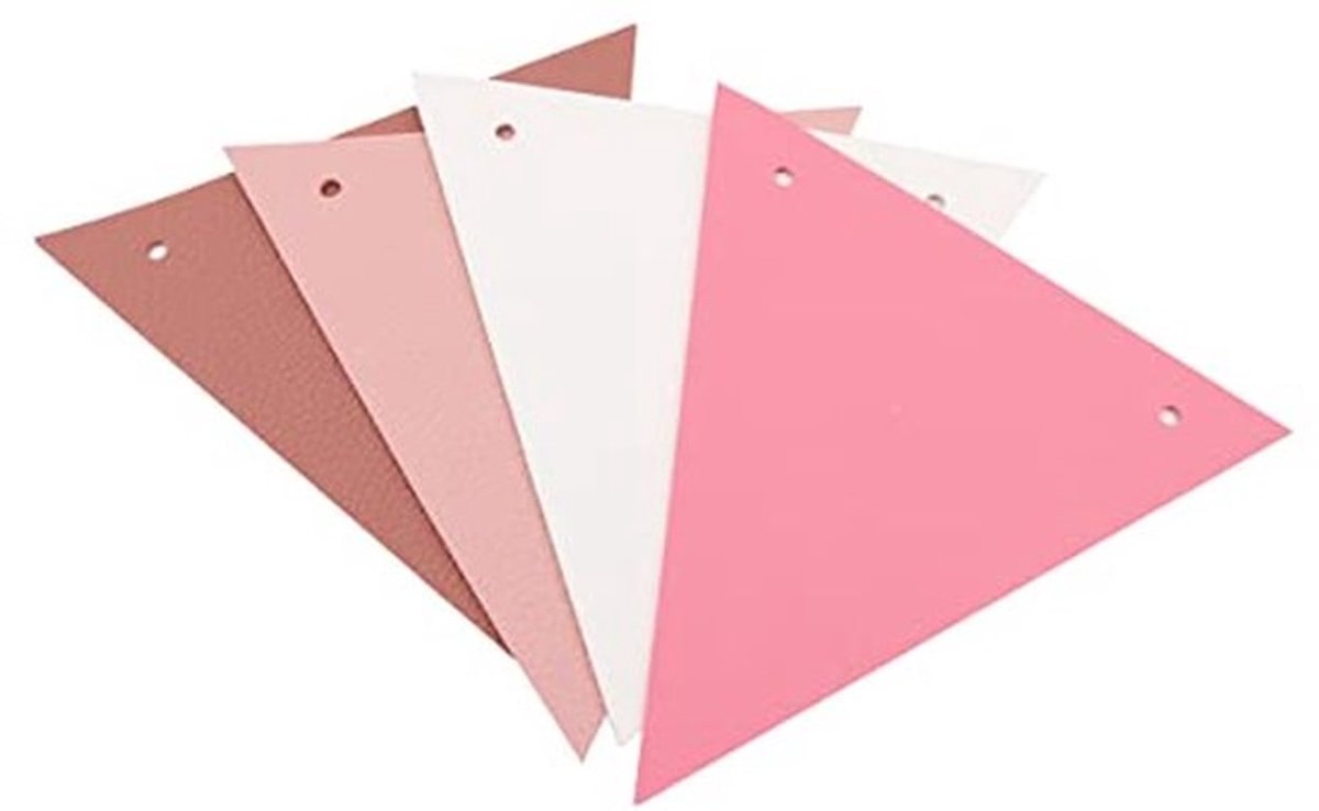 12 vlaggen kampeerwimpel leren banners buiten hangende vlag - 4 kleuren 12 stuks