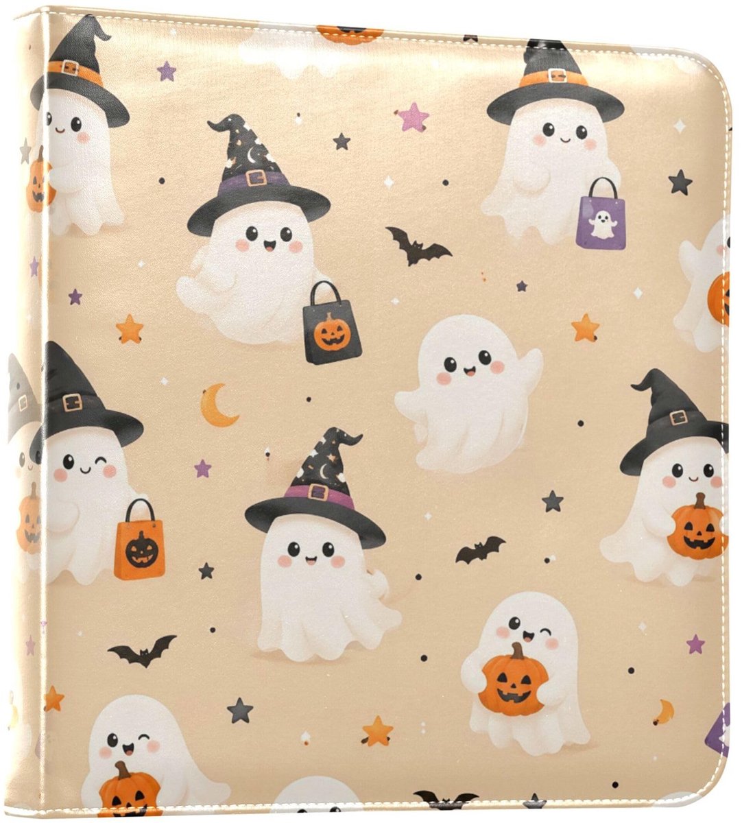 Fotoalbum met lederen hoes - Halloween thema