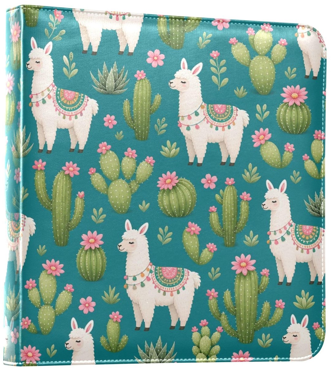 Fotoalbum met lederen cover - Alpaca kleur