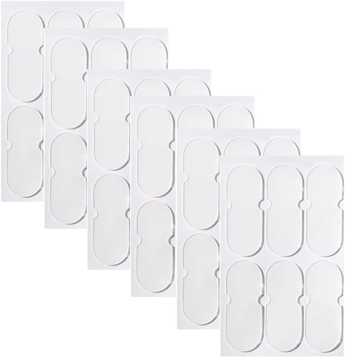 Complete Set voor Oorlelcorrectie met 36 Onderdelen, Oorhangers, Plakpads en Make-up Applicator - Transparant