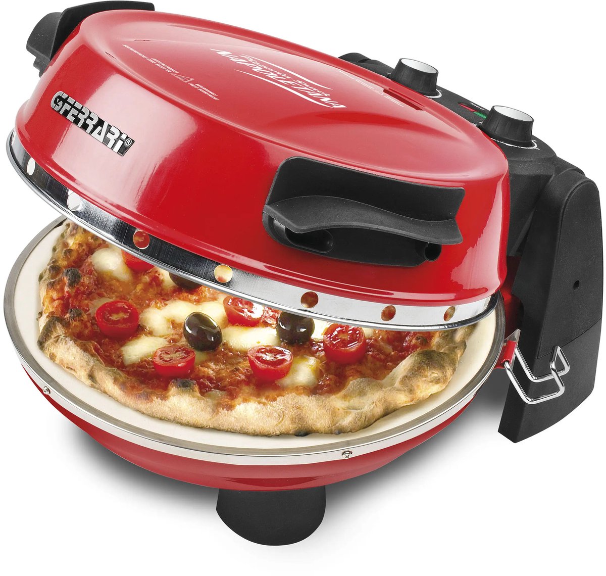 Pizzaoven G3 FERRARI PIZZERIA SNACK NAPOLETANA rood + alu pizzaspatels