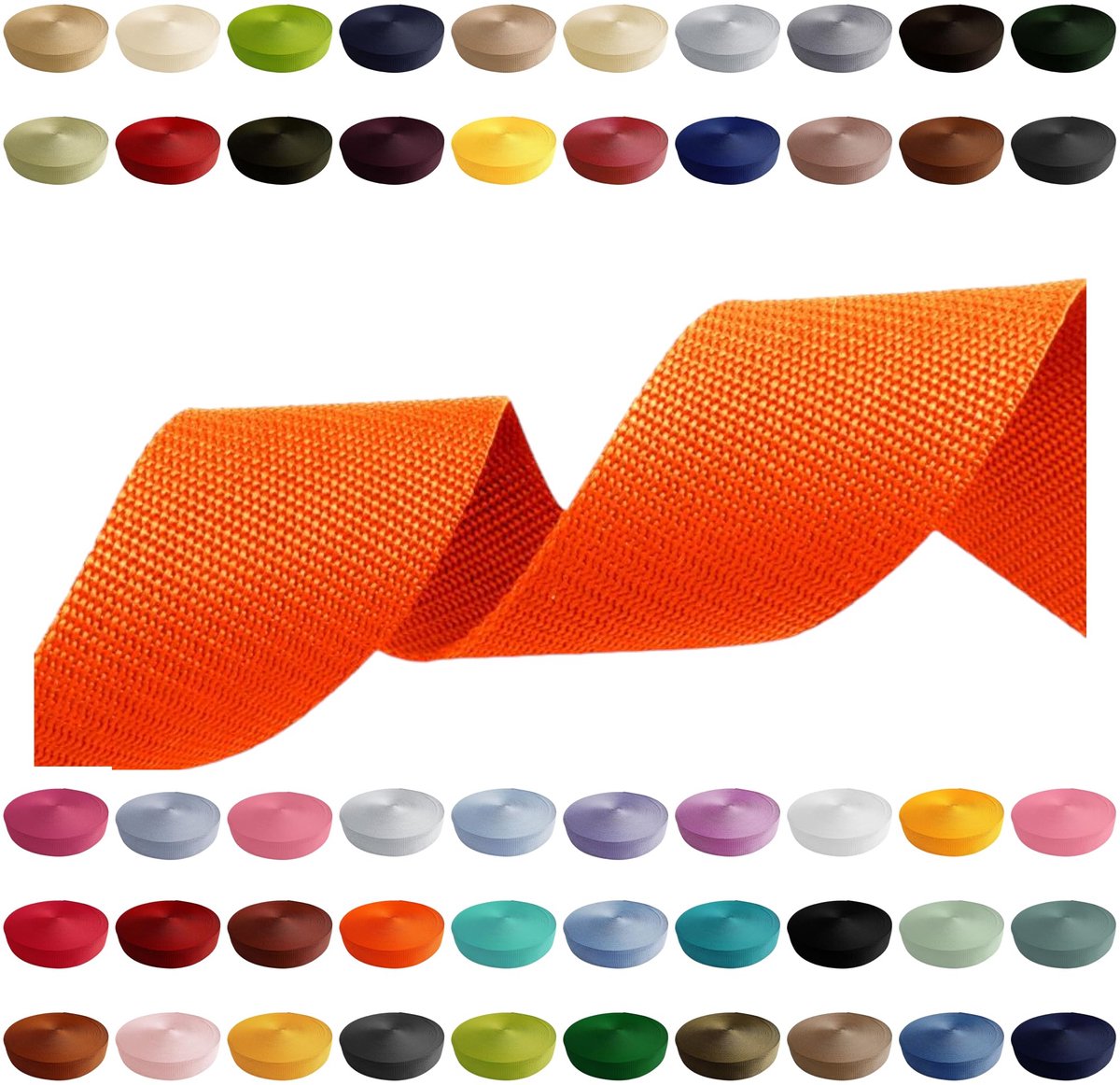 Gurtband 30mm x 5m in helloranje van polypropeen