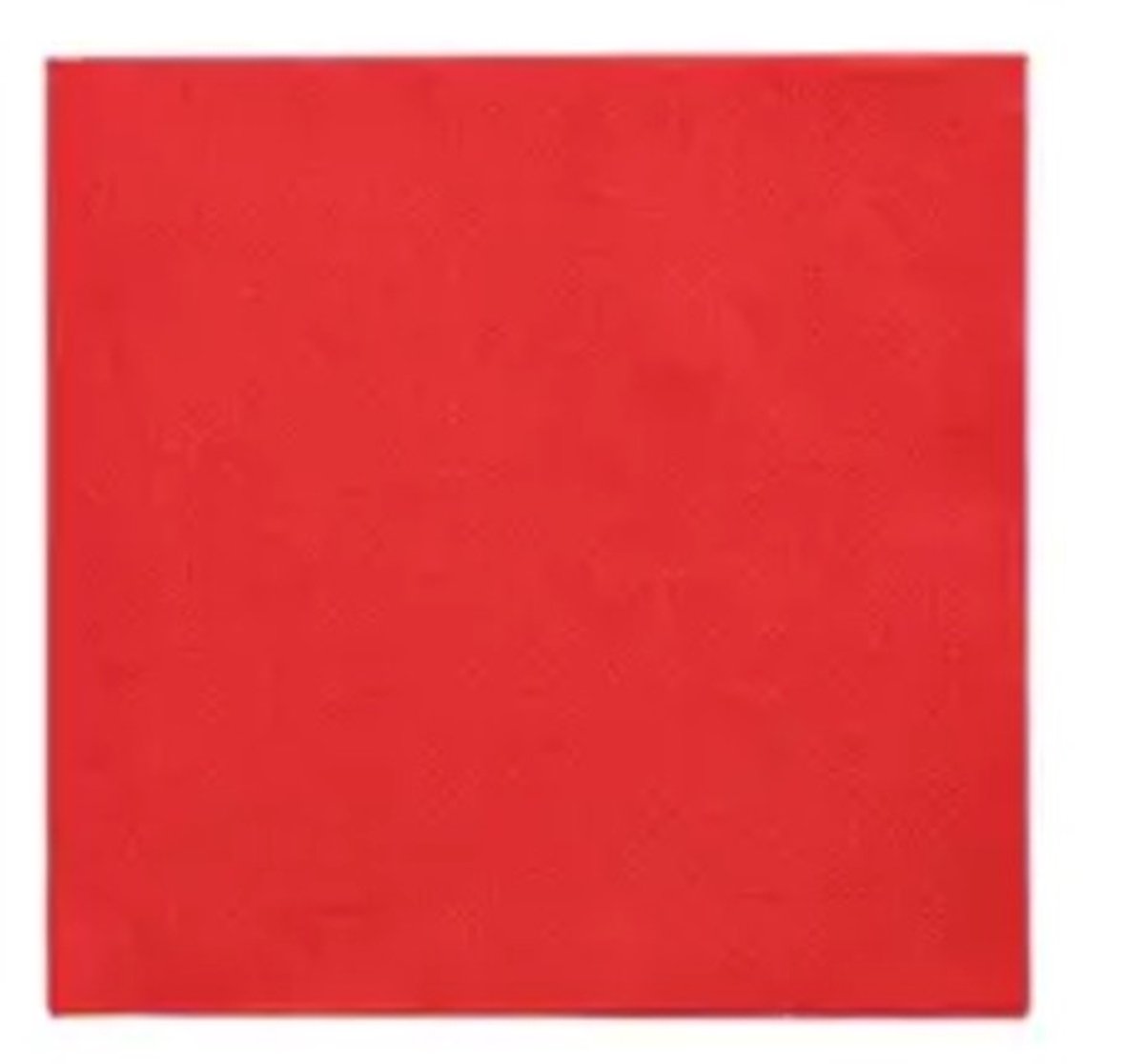 Servetten 2 laags 1/4 vouw 33x33cm rood 100 stuks