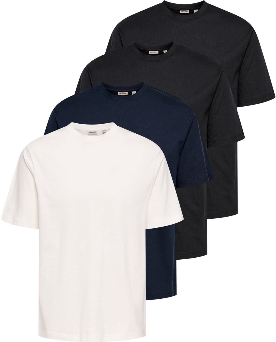ONLY & SONS T-shirts ONSFRED 4-pack T-shirts