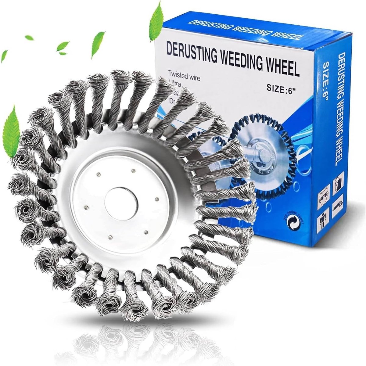 Onkruidborstel - 25,4 cm - Professionele Draadborstel voor Bosmaaier - Voor Grastrimmers en Benzinemotoren