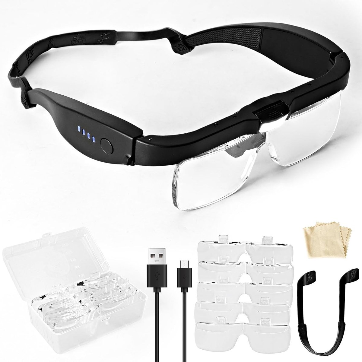 Vergrootglas - Handvrij - 1,5x - Met Hoofdband - Voor Hobby's en Knutselen