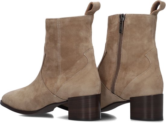 Notre-V 63231 Enkellaarsjes - Enkelboots met rits - Dames - Beige - Maat 41