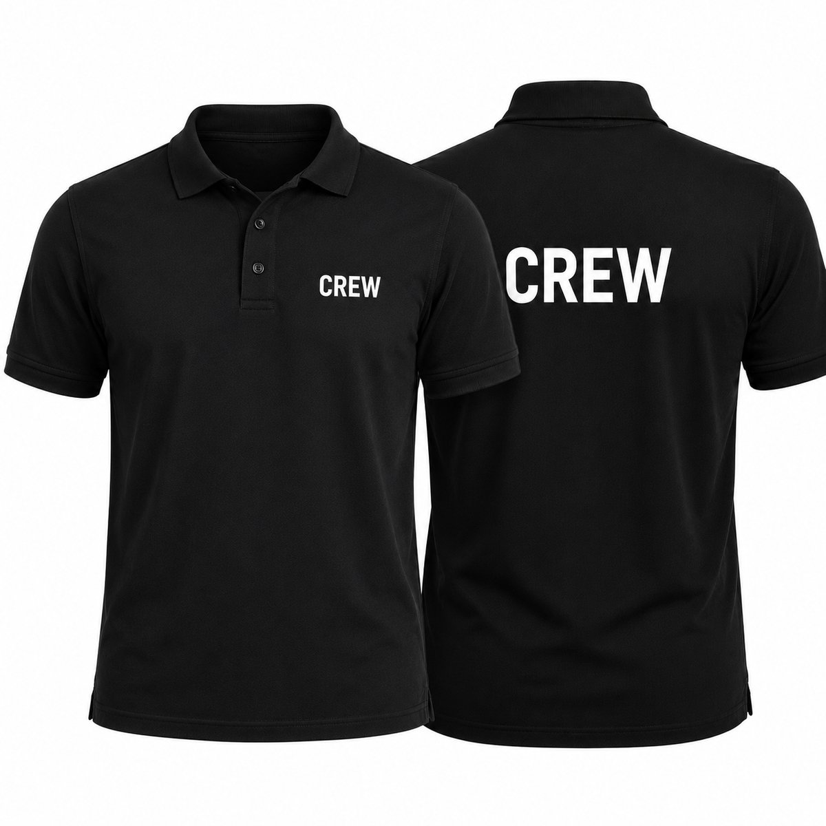 Polo met Crew opdruk - 100% katoen - 180 g/m² - Maat S