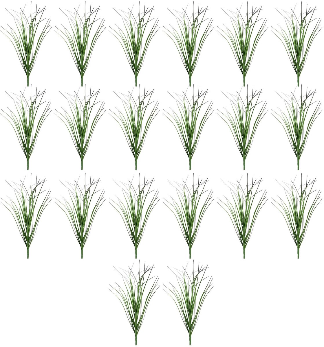 Set van 20 kunstgrassen voor buiten 30 cm weerbestendig en UV-bestendig