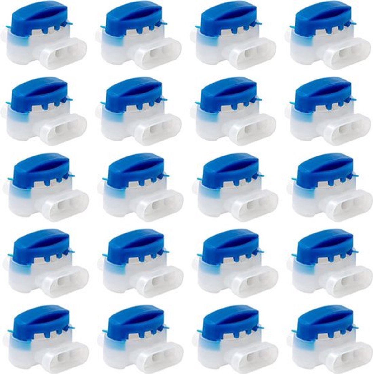 Gel-verbinder - 20 stuks - kabelverbinder - Draadverbinders voor perimeterdraad - model 314 - Waterdichte kabelklem - voor robotmaaier / tuin / buiten / auto