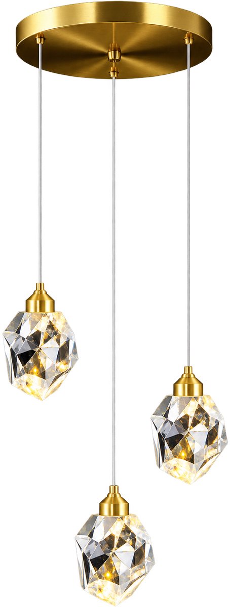 Lamor Plafondlamp - Plafonniere - Plafondlampen - Kristallen Lamp - Lampen - Slaapkamerlamp - Woonkamerlamp - 110-240 V