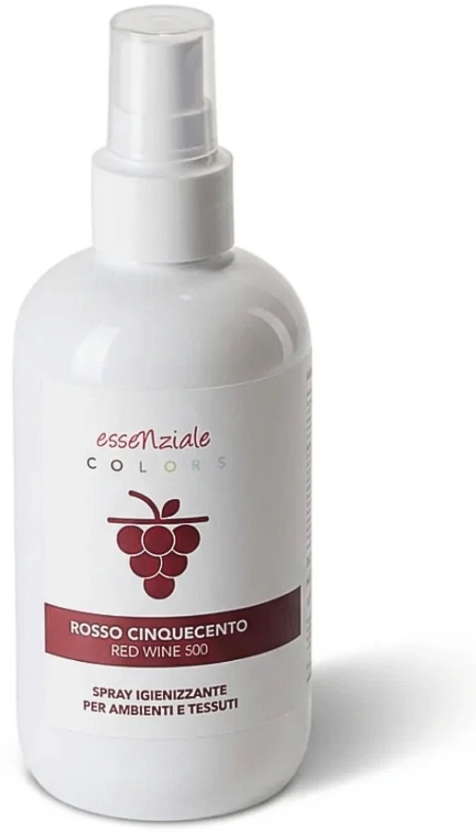 Textielspray Rosso - 200 ml - Roomspray - Huisparfum - met Cassis & Vanille