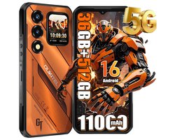 OUKITEL WP66 5G Outdoor Smartphone-11000mAh-108MP camera- 36GB RAM-512GB ROM- IP68 Waterdicht, Android 16, NFC
