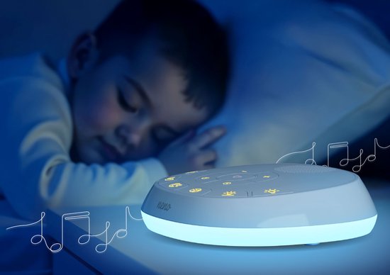 Neno Lumia Baby Sound Machine - Nachtlampje, Hartslagopname, White Noise, Slaapliedjes - USB-C - 11 Kleuren — afbeelding 4