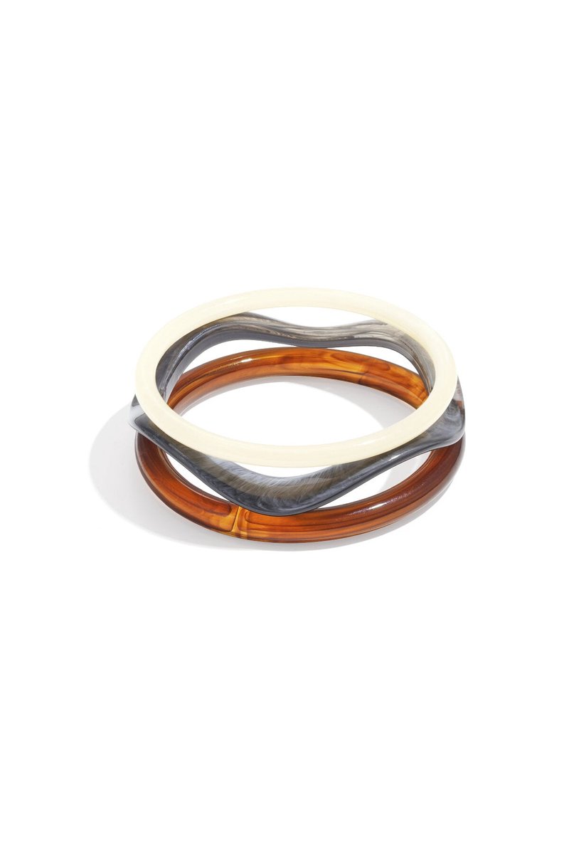 Chic Acrylic - Bangles - Acryl - - Grijs