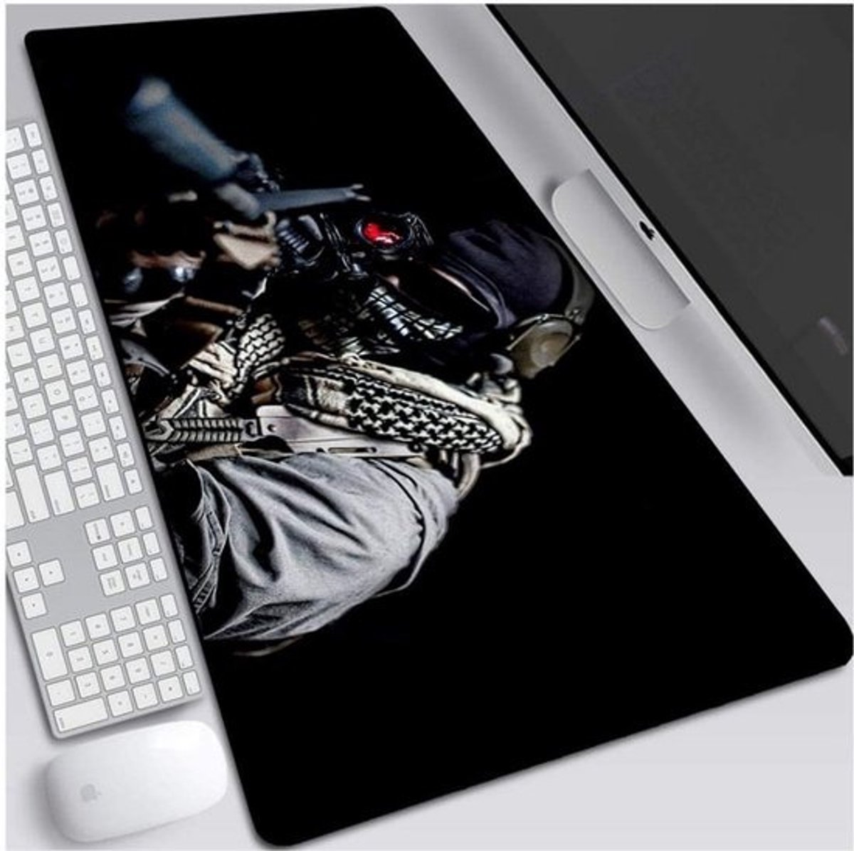 XXL Muismat 800x300mm - Speed Gaming Mousepad met 3mm Dikke Rubberen Base voor Notebook en PC