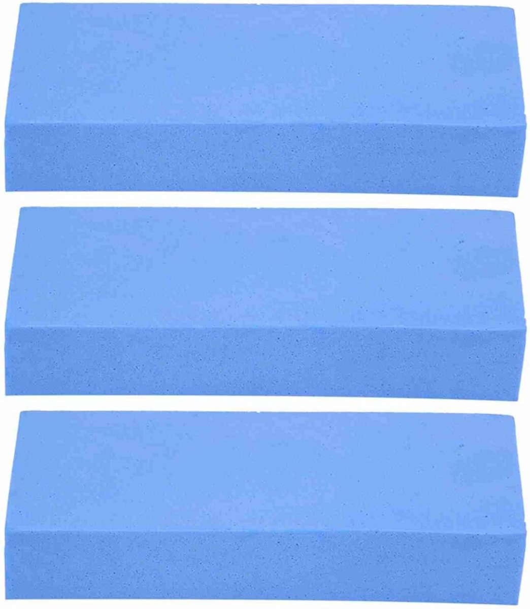 Multifunctionele super absorberende reinigingsspons, 3 stuks, ideaal voor auto en huishouden, blauw