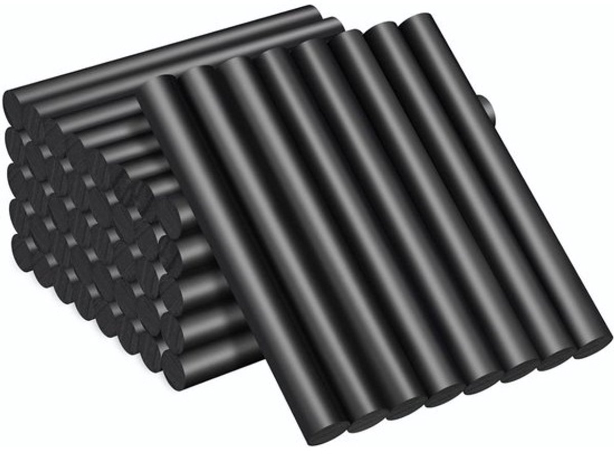 Lijmsticks - Smeltlijm - Hobby en reparatie - Alle temperaturen - 48 stuks - Zwart
