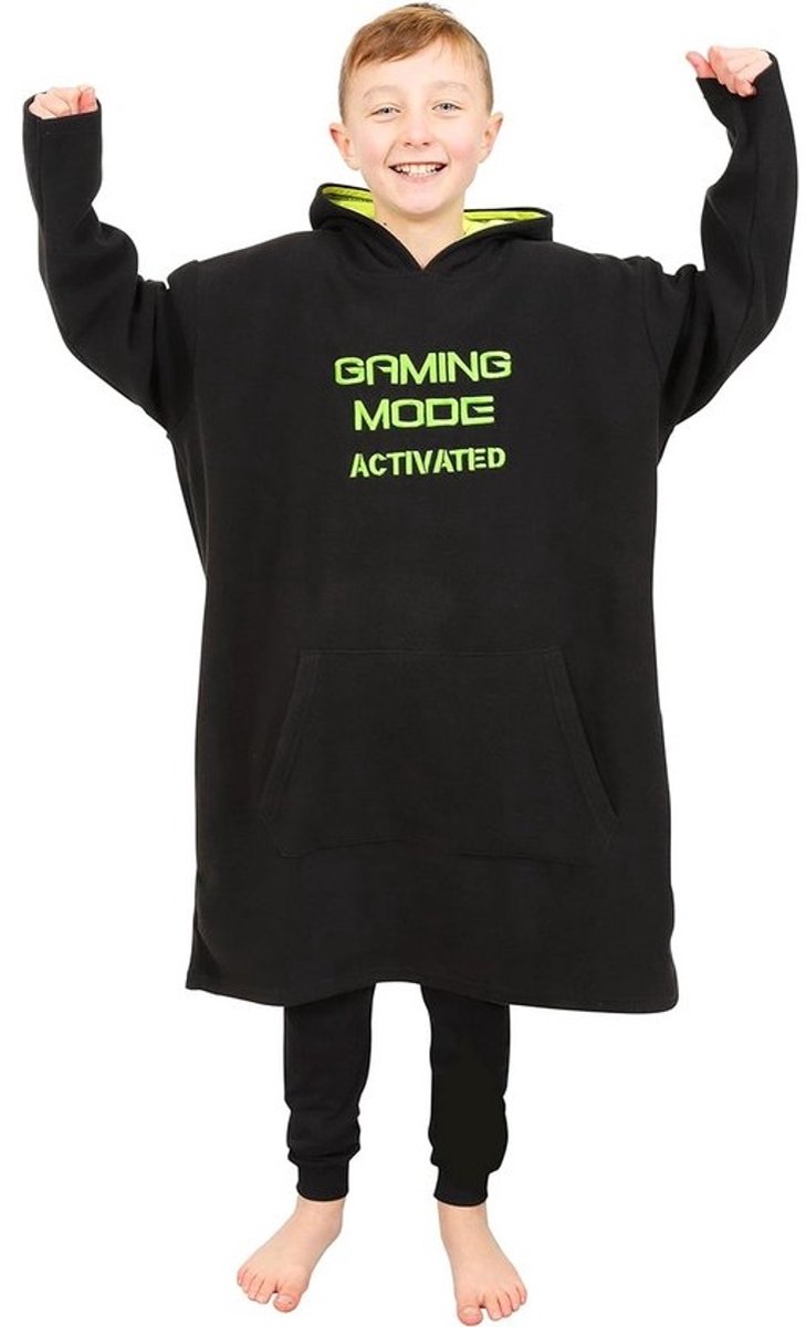 Warme Gaming Hoodie Deken voor Jongens - Fleece Draagbare Trui voor Comfort en Spelen