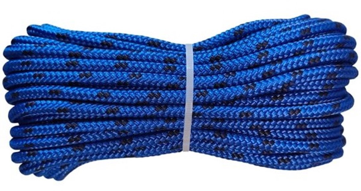 Multifunctioneel Touw - Polypropyleen Koord - Bevestigen en Zekeren - Hoge Kwaliteit Gemaakt - 8mm 20 Meter - Blauw Marine
