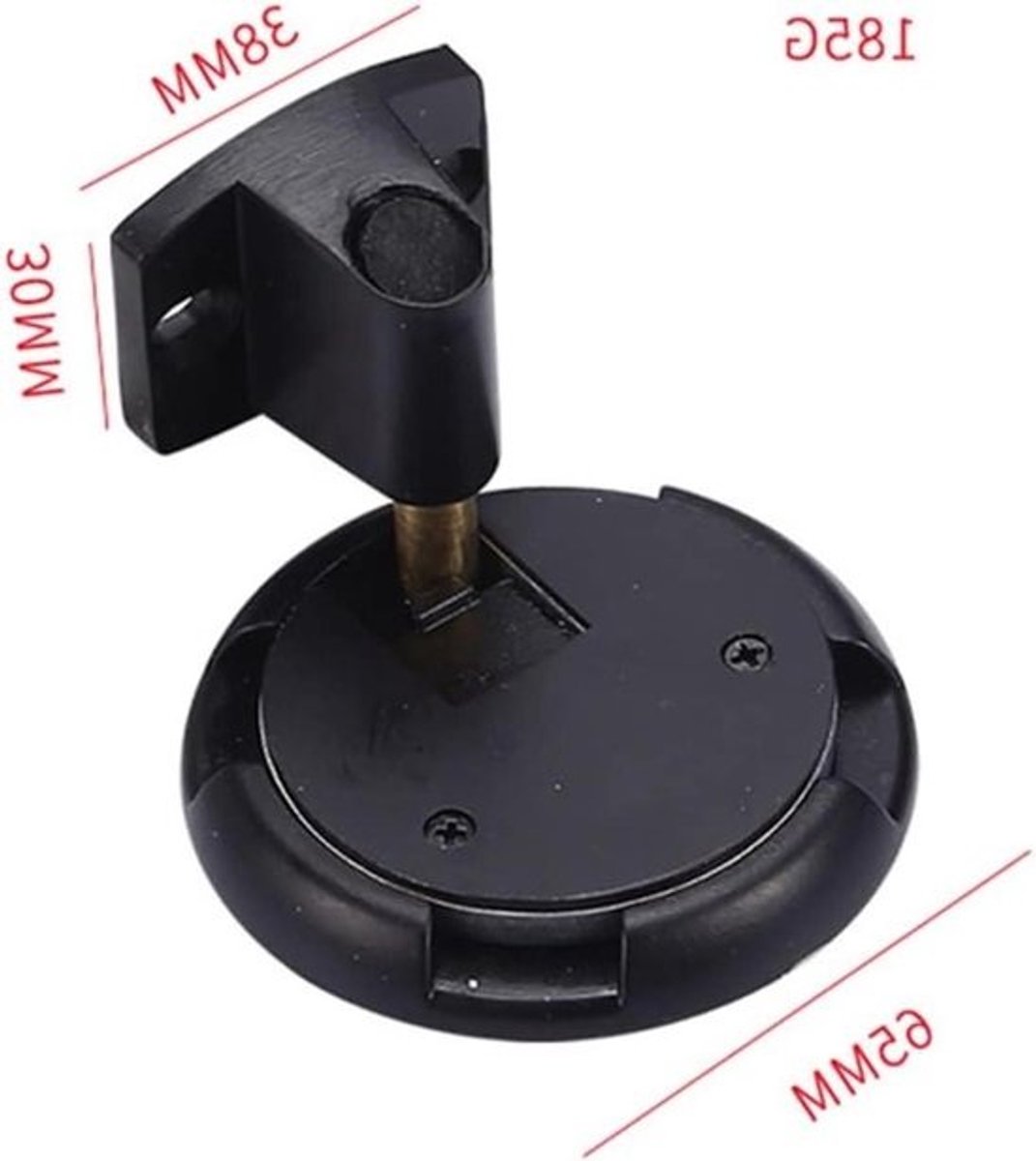 Magnetische Deurstopper - Verstelbare Deurhouder - Deur Openhouden - Automatisch Vergrendelend - Verstelbaar 5-30mm - Zwart