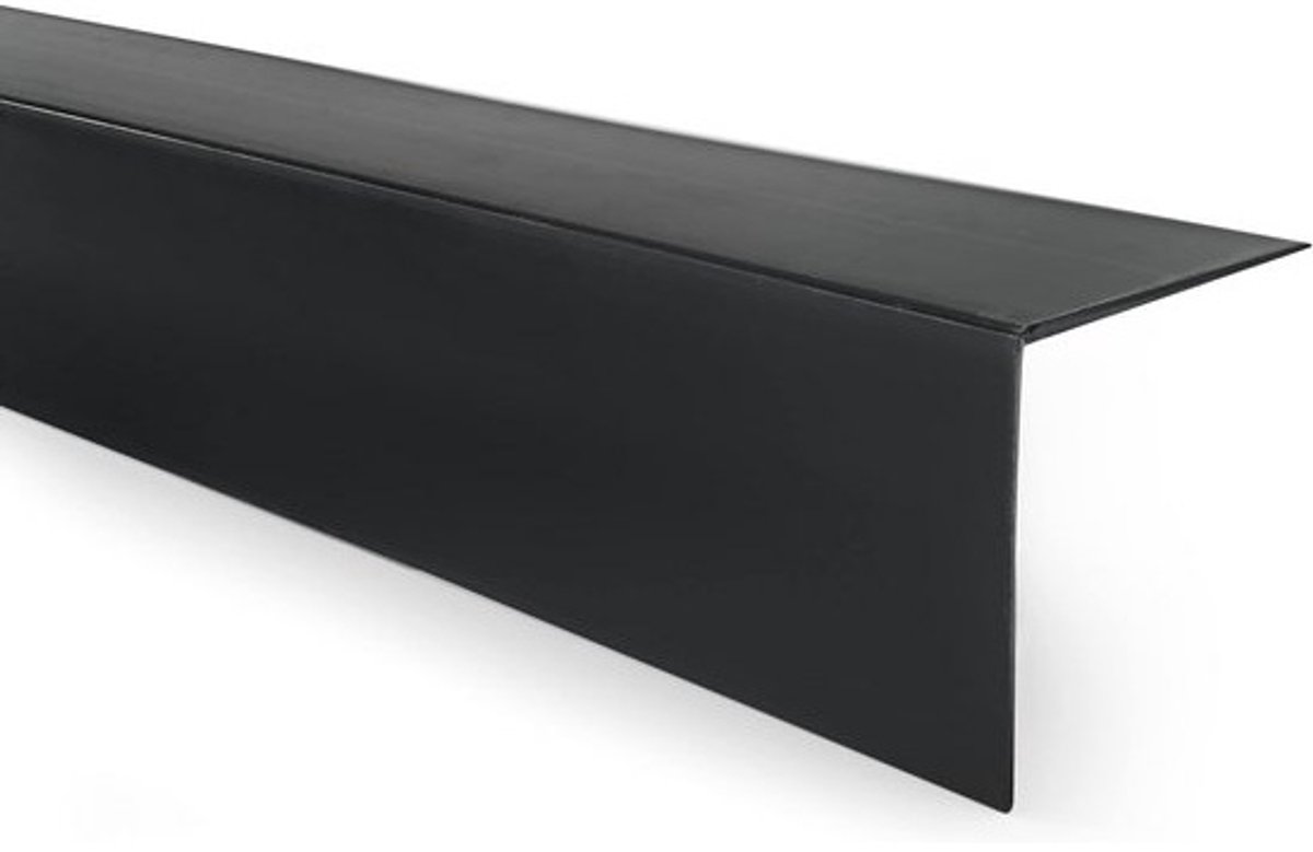 Zelfklevend PVC Hoekprofiel voor Rand- en Hoekbescherming - 40x40mm, 200cm, Zwart
