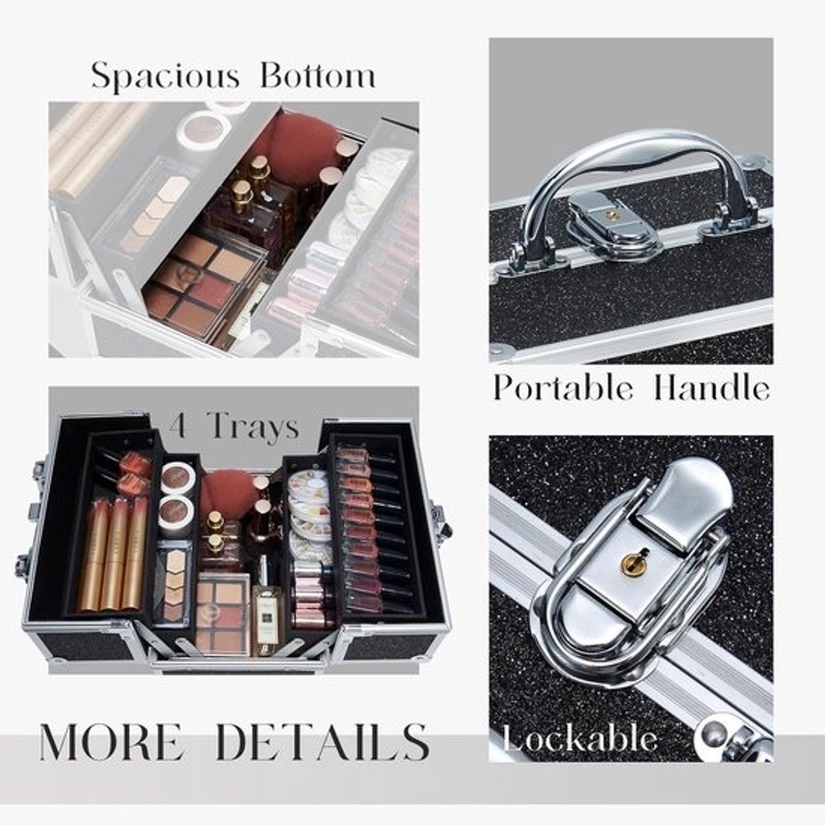 Make-upkoffer en Organizer voor Cosmetica - Praktische en Draagbare Opslag voor Make-up en Sieraden