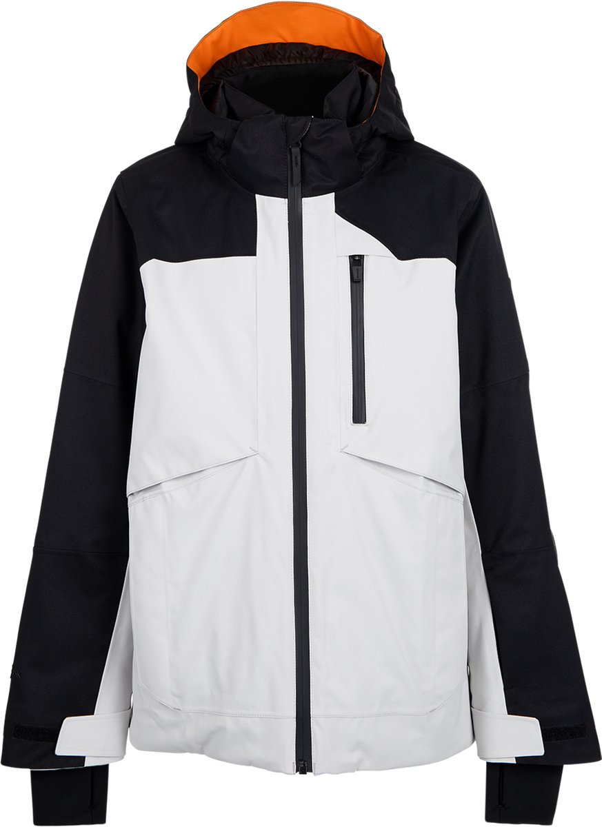 Brunotti Kanishery Skijas Jongens Soft Ski Jas 15K Ademend en Waterdicht Medium insulatie Grijs