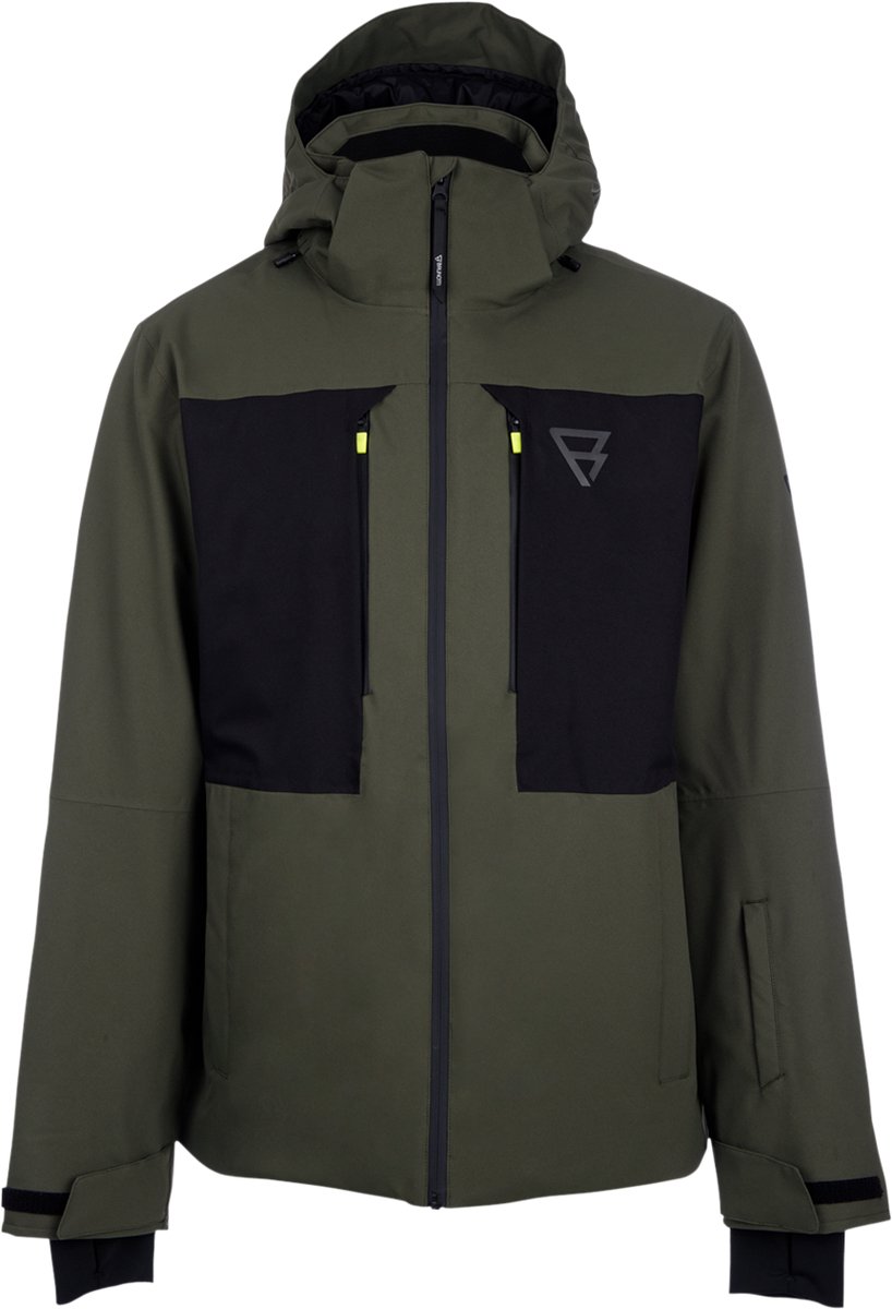 Brunotti Aratinos-S Skijas Heren Deep Ski Jas Wintersport Ademend Waterdicht Skipashouder Groen