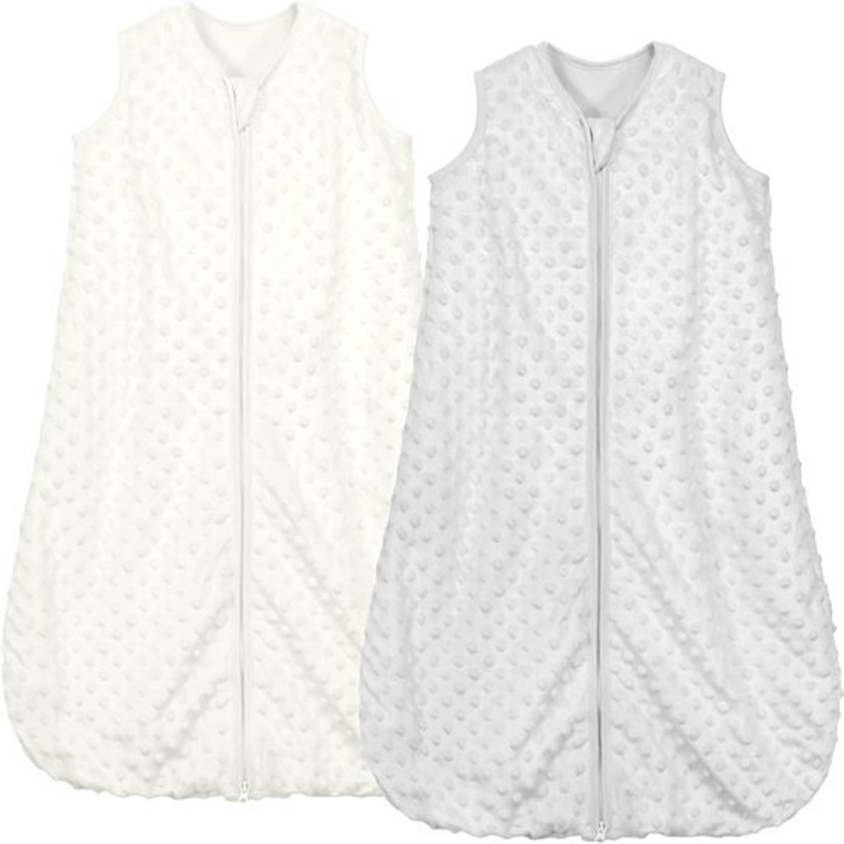 2-Pack Babyslaapzak 1,5 TOG voor het Hele Jaar, Sojavezels en Katoen, Geschikt voor Baby's van 0-24 Maanden