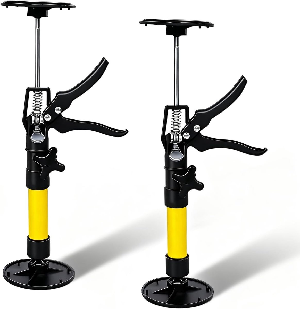 Set van 2 Verstelbare Plafondsteunen, Telescopische Steunen, Eenvoudige Montage, Voor Tensioners en Framebevestigingen, Draagvermogen tot 50 kg, Ideaal voor Racks van 30-59 cm
