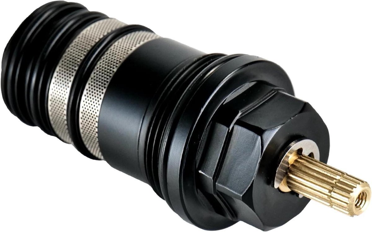 Thermostaat binnenwerk - Temperatuurregelaar - Douche comfort - Messing schacht - 3/4 inch - Zilverkleurig