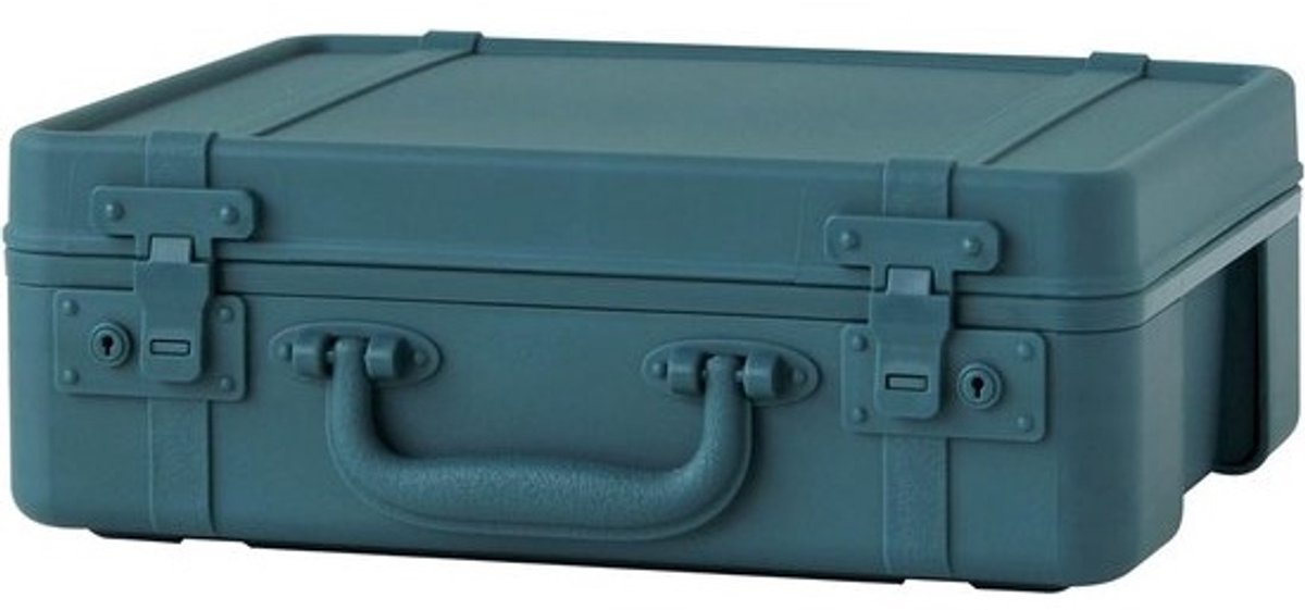 Mini koffer Slate Blue multifunctioneel opbergcase compact reiskoffer