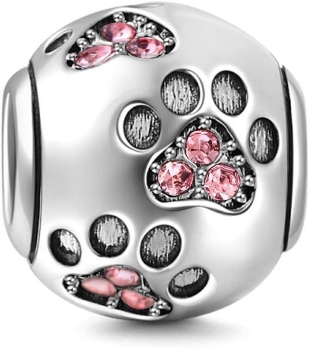 925 Zilver Hondenpoot Bedel voor Pandora Armbanden, Dieren Bedel
