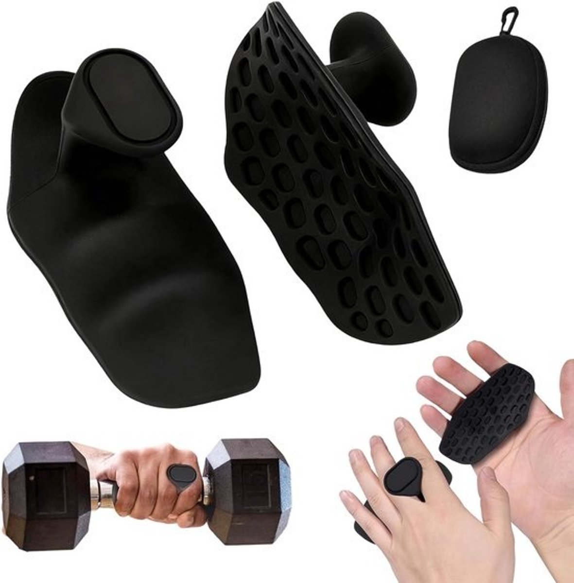 Antislip Gym Grips en Krachtsport Gripbekleding voor Pull-ups en Halters