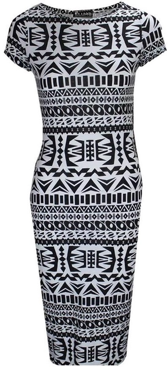 Bodycon Jurk met Capmouw - Midden- en Lange Jurk in Veel Maten en Kleuren