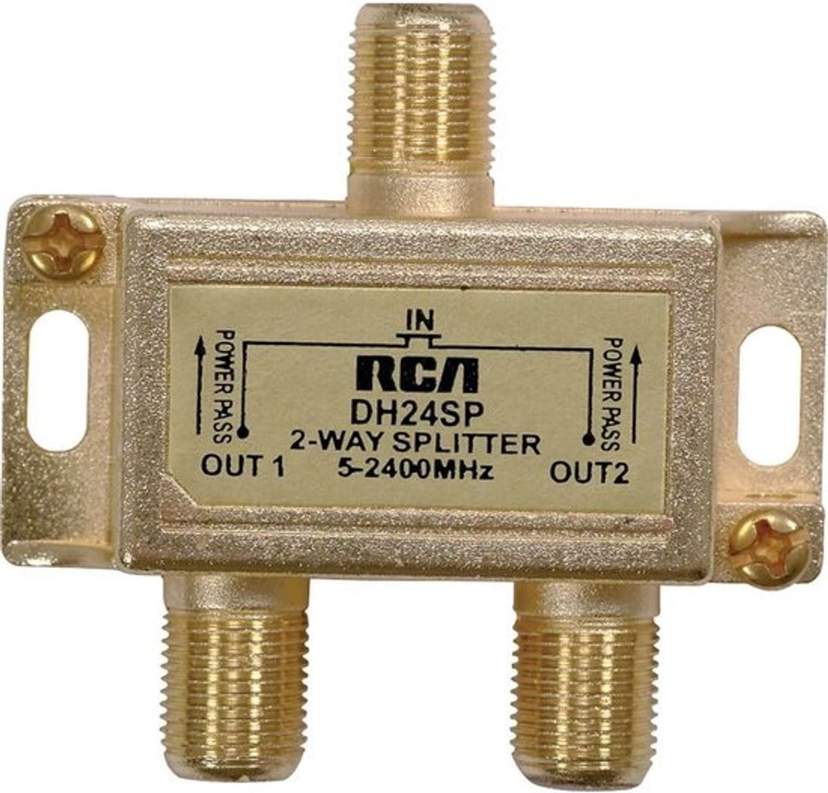 Twee Weg Coax Splitter 3 GHz Bi-Directioneel Signaalverdeler