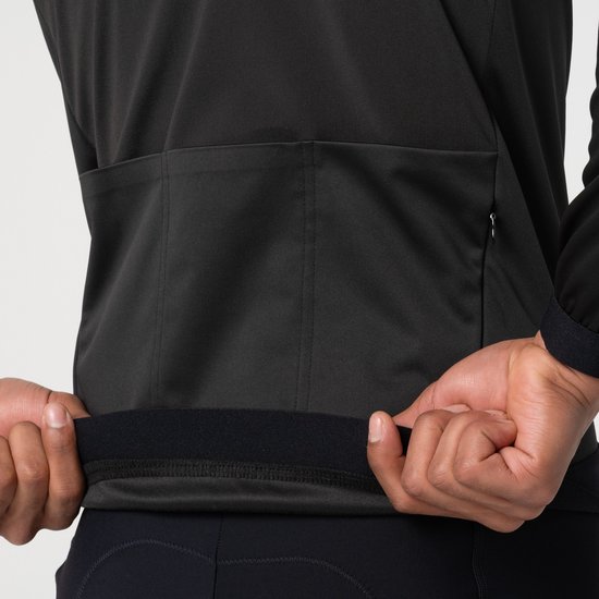 AGU Performance - Winterjack Heren - Wielrenjas - Softshell - Winddicht - Waterafstotend - Ademend rugpaneel - 3 zakken - Zwart - M — afbeelding 3