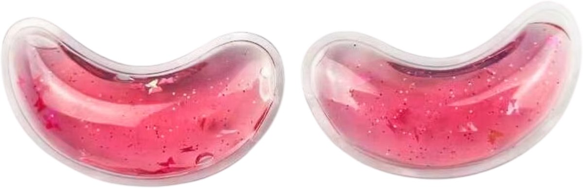 Warmte- en Koude Kompres – Herbruikbaar Gel Oogmasker voor Vermoeide Ogen, Oogzwelling & Donkere Kringen - Roze