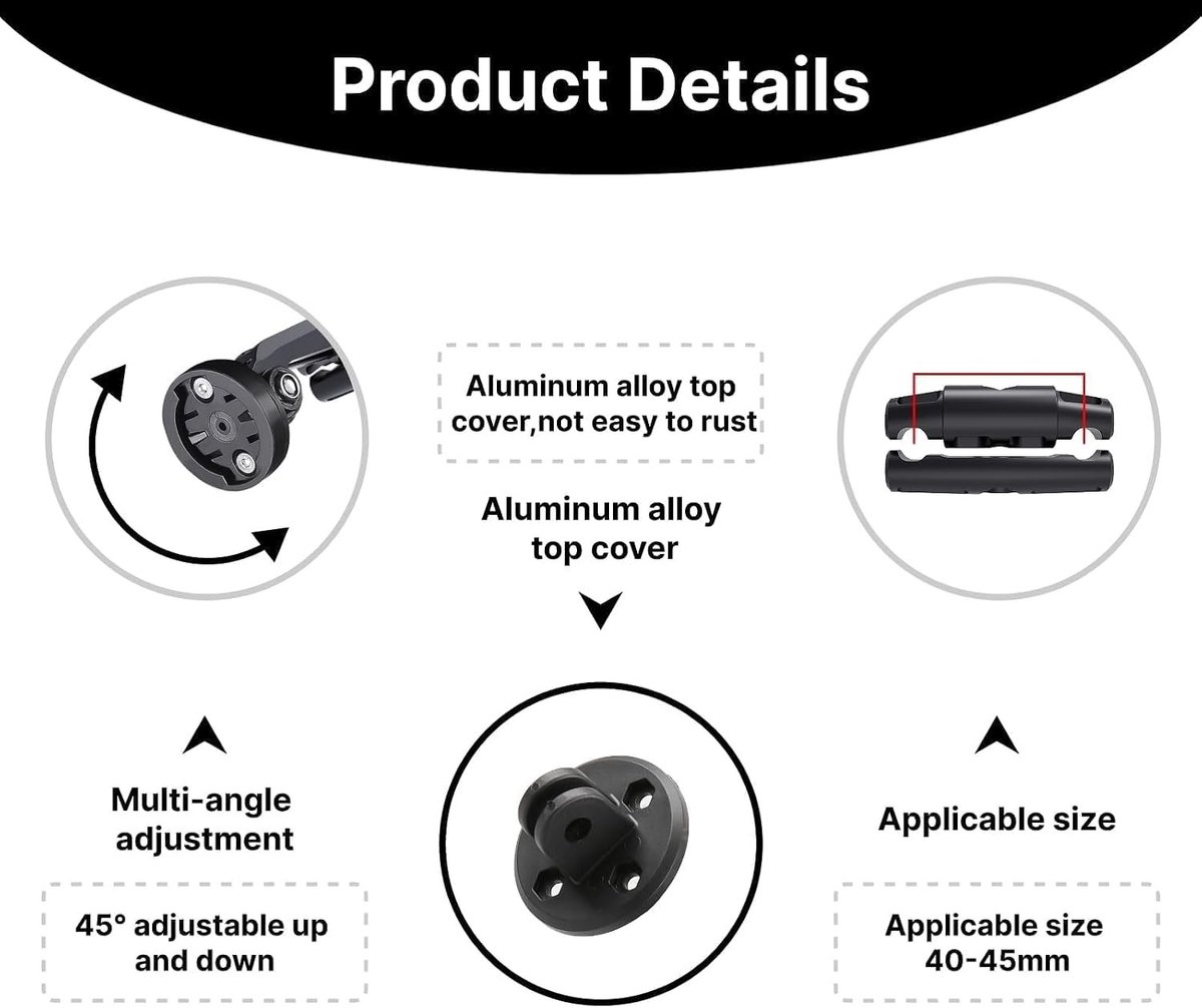 Duurzame Fiets Zadelhouder voor Garmin Varia Radar en Achterlicht, Verstelbare Hoek voor Racefiets, Geschikt voor RTL510 RTL515 TL300 RCT715