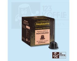 Hazelnoot koffie capsules Nespresso 10 stuks Sandemetrio Nocciolino
