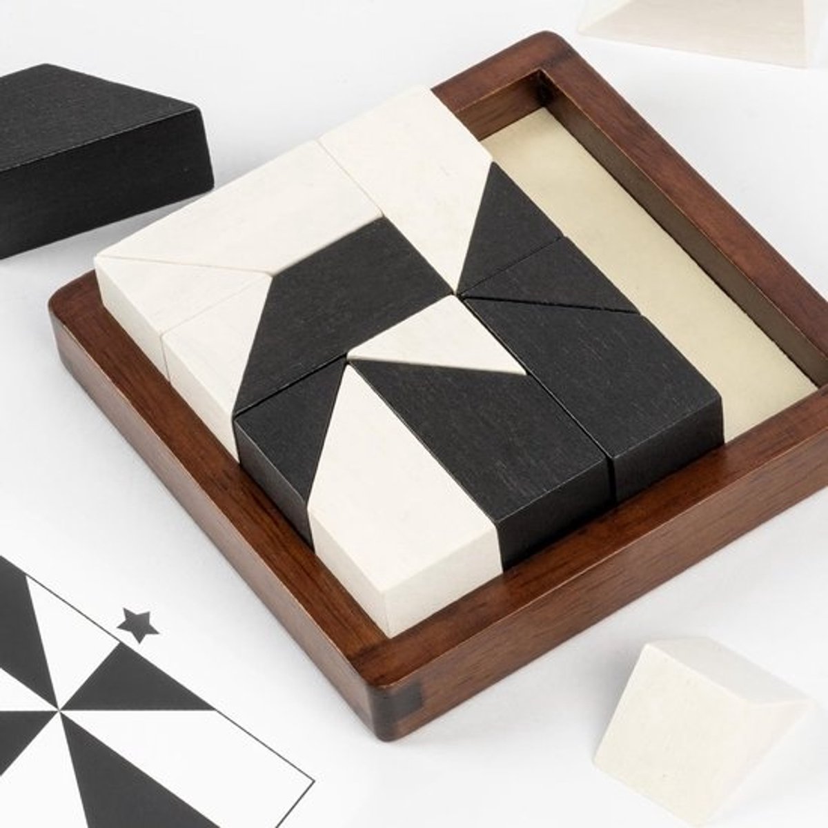 Houten Puzzelspel met 80 Verborgen Blokken Uitdagingen - 3D Logica en Ruimtelijk Denkspel