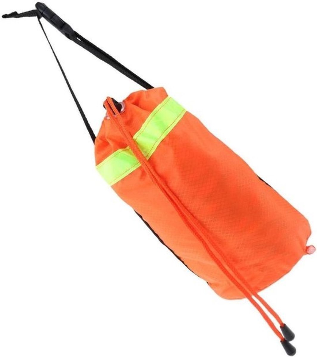 Werptas met Touw - Werplijnzak Kajak - Watersport Veiligheid - Drijvend en Reflecterend Touw - 31m Touw 8mm - Oranje