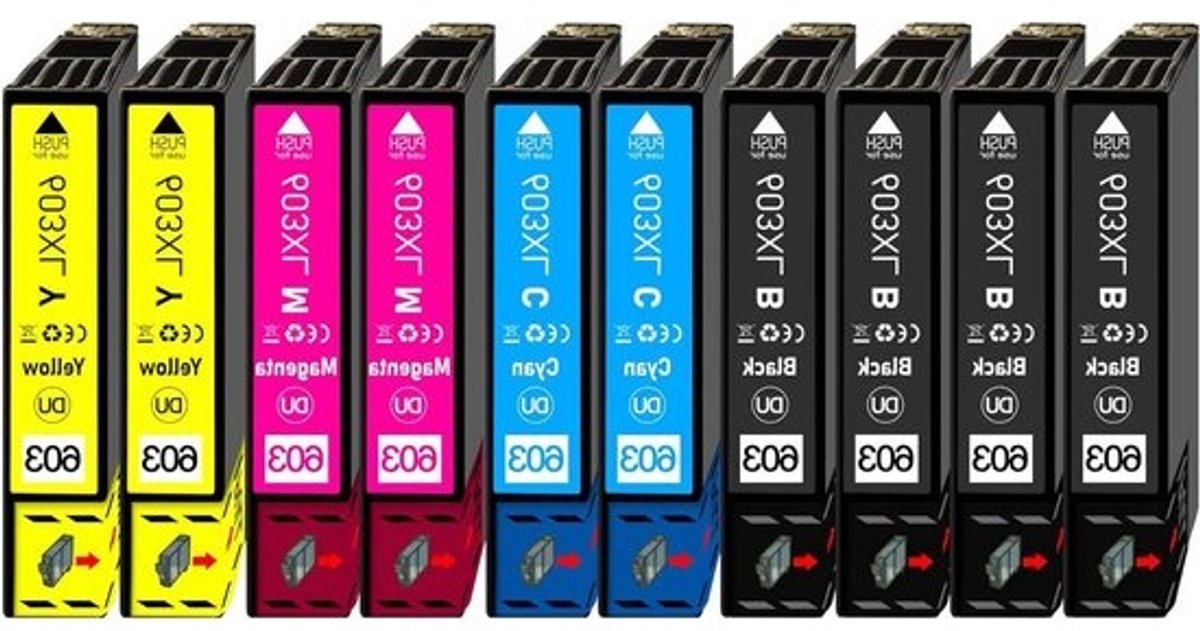 Inktcartridges - Printerinkt - Thuisprinten - Multipack 10 stuks - 603XL - Kleur