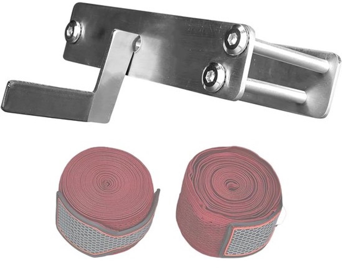 Hand Wrap Roller - Bandage Organizer - Vechtsport Training - Roestvrij Staal - 16 x 10 cm - Zilver