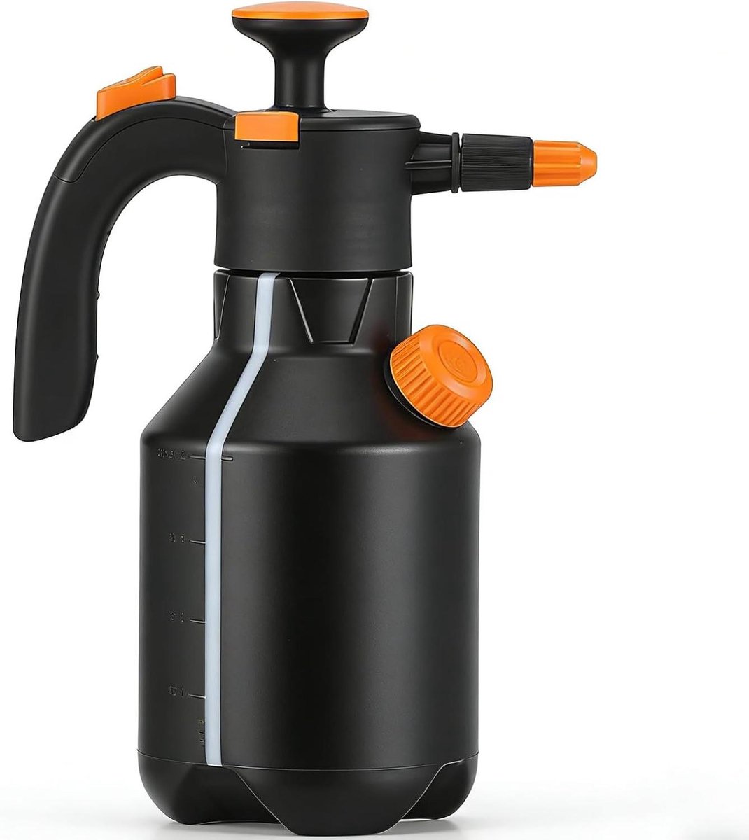 Schuimsproeier - Pompsproeier - Auto en huis reinigen - Twee sproeiers - 2 liter - Zwart